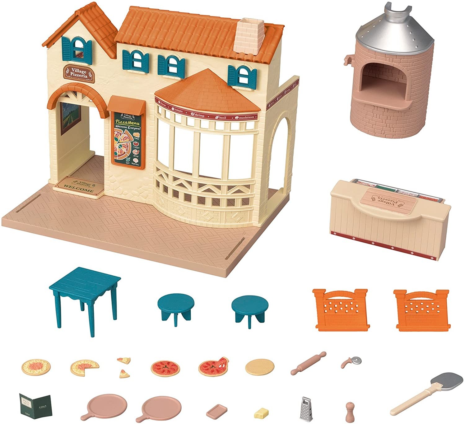 Sylvanian Families Pizza Shop SYLVANIAN FAMILIES Pizza Parlour Set