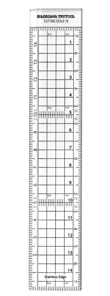 Hasegawa  Cutting scale (15cm) [stainless steel edge processing], HASTT40, by HASEGAWA