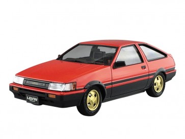 Aoshima 1/24 Toyota AE 86 Levin '84 (red / black) , AOS54963, by AOSHIMA