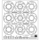 Hasegawa 1/12 Etching Parts for Kawasaki GPZ900R (A1) (1984), HAS17782, by HASEGAWA