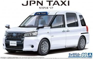 Aoshima 1/24 The model car No.9 TOYOTA NP10 JPN TAXI 2017 Super White  , AOS57124, by AOSHIMA