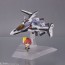 Bandai TINY SESSION VF-31F Siegfried (Messer Ihlefeld machine) with Kaname, BAC41533, by BANDAI