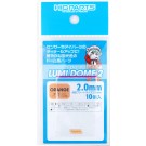 HI Q PARTS Lumi Dome 2 Fluorescent Orange 2.0mm (10pcs.), HIQ79648, by HI Q PARTS