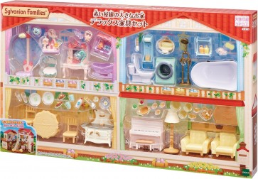 Epoch Sylvanian Families Big Red Roof House Deluxe Furniture Set, EPC56181, by Epoch