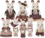 Epoch Sylvanian Families Chocolate Rabbit Family Anniversary Set, EPC59359, by Epoch