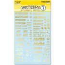 HI Q PARTS LGM Decals 1 Gold (1pc.), HIQ77743, by HI Q PARTS