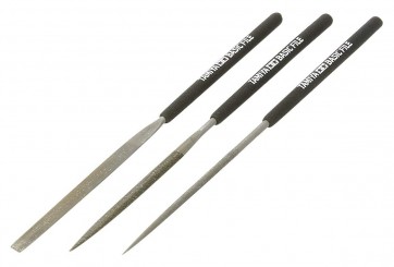 Tamiya CRAFT TOOL BASIC FILE SET (FINE DOUBLE CUT)  , TAM41045, by TAMIYA