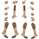 Aoshima KEMOPLA : No.KO-02RJW Arm & Leg Parts Set 01 [Japanese Wolf Color], AOS04412, by AOSHIMA