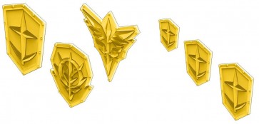 Bandai Builders Parts HD MS Emblem Relief 01 Gold (Non Scale) , BAN11795, by BANDAI