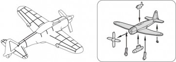 Fujimi 1/700 Special Series JAPANESE NAVY CARRIER-BASED AIRCRAFT SET 3 (LATE WARTIME), FUJ33325, by FUJIMI