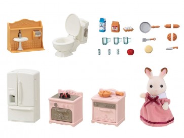 Epoch Sylvanian Families Play is Full! First Time Furniture Set  , EPC40395, by Epoch