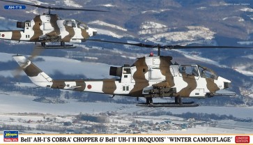 Hasegawa 1/72 Bell AH - 1 S Cobra Chopper & UH - 1 J Iroquois "Winter Camouflage" , has22393, by HASEGAWA