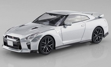 Aoshima 1/32 The Snap Kit No.07-D NISSAN GT-R (ULTIMATE METAL SILVER)  , AOS56417, by AOSHIMA