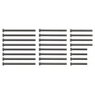 Tamiya Mini 4WD Grade Up Part Stainless Steel Screw Set (15,20,25,30mm) (Black) (Mini 4WD Limited) , TAM54346, by TAMIYA