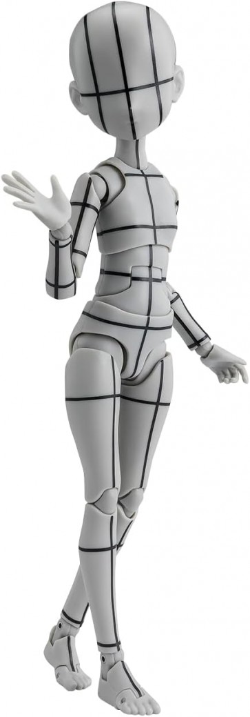 Bandai S.H.Figuarts Body-chan -Ken Sugimori- Edition -Wireframe- (Gray Color Ver.), BAC98360, by BANDAI