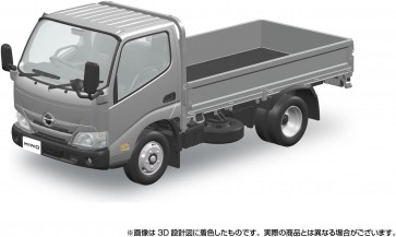 Aoshima 1/32 Raku-Pla Hino Dutro(silver), AOS67246, by AOSHIMA