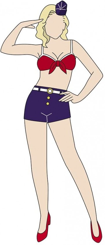 Hasegawa 1/12 SP Series (Limited Release) 12 REAL FIGURE COLLECTION NO.12 "PIN-UP GIRL", HAS23074, by HASEGAWA