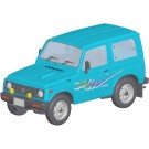 Aoshima 1/32 Raku-Pla Snap Kit No.18-TB Suzuki JA11 Jimny (Triton Blue Metallic), AOS68342, by AOSHIMA