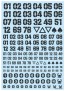 HI Q PARTS DZ Number Decal Dark Gray 1seat  , HIQ74841, by HI Q PARTS