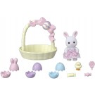 Epoch Sylvanian Families white bunny's easter set  , EPC43587, by Epoch