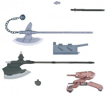 BANDAI  1/144 HG MS option set 3 & Gallery Le Horn Mobile worker   Plastic Model kit, BAN23081, by BANDAI