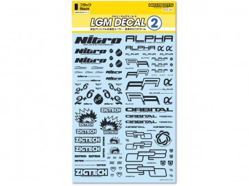 HI Q PARTS LGM Decal 2 Black (1 piece), HIQ77866, by HI Q PARTS