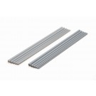 WAVE Plastic Pipe (Gray) Thin 3.0-8.0mm Set of 6pcs, WAV22209, by WAVE