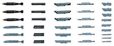 Hasegawa 1/72 X72 - 12 Aircraft Weapon VII "American Special Bomb & LANTIRN" plastic kit  , HAS51127, by HASEGAWA