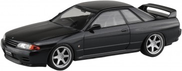 Aoshima 1/32 Raku-Pla Snap Kit No.14CU-BP Nissan R32 Skyline GT-R Custom Wheel (Black Pearl Metallic), AOS02890, by AOSHIMA