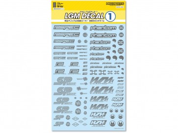 HI Q PARTS LGM Decal 1 Gray (1 piece), HIQ77798, by HI Q PARTS