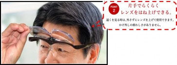 MINESHIMA Eiger Honeage Glasses Loupe 1.6 times Black , MNS90981, by MINESHIMA