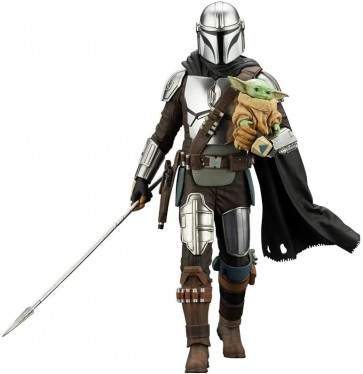Kotobukiya 1/10 ARTFX+ MANDALORIAN & GROGU with Beskar Staff, KBY39555, by KOTOBUKIYA