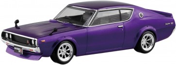 Aoshima 1/32 RakuPla Snap Kit No.24CU-MP Nissan C110 Skyline GT-R Custom (Metallic Purple), AOS04313, by AOSHIMA