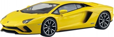 Aoshima 1/32 Raku-Pla Snap Kit No.07-PY Lamborghini Aventador S (Pearl Yellow), AOS68151, by AOSHIMA