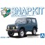 Aoshima 1/32 Raku-Pla Snap Kit No.18CU-BG Suzuki JA11 Jimny Custom Wheel (Blue Gray), AOS04146, by AOSHIMA