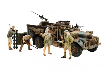 Tamiya 1/35 Military Collection Series BRITISH LRDG COMMAND CAR NORTH AFRICA FRONT (FIGURE 7PCS)  , TAM24071, by TAMIYA