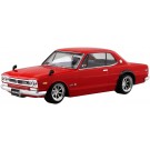 Aoshima 1/32 The Snap Kit No.09-SP3 Nissan Skyline 2000GT-R Custom Wheel (Red), AOS64726, by AOSHIMA