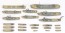 Hasegawa 1/700 Water Line 509 Scene Accessory Tug Boat Set plastic kit , HAS95090, by HASEGAWA