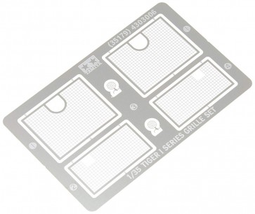 Tamiya 1/35 Military Miniature Series TIGER I PHOTO-ETCHED GRILLE SET  , TAM97176, by TAMIYA