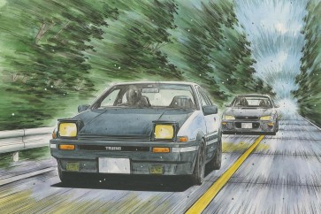 Fujimi 1/24 Initial D Series No.019 Trueno AE86 Carbon Bonnet Takumi Fujiwara, FUJ83947, by FUJIMI