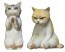 1/16 Atelier it Sulking/flattering Cats resin kit figure, ait30970, by Atelier IT