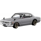 Aoshima 1/32 Raku-Pla Snap Kit No.16CU-SV Nissan C10 Skyline 2000GT-R Custom Wheel (Silver), AOS01671, by AOSHIMA