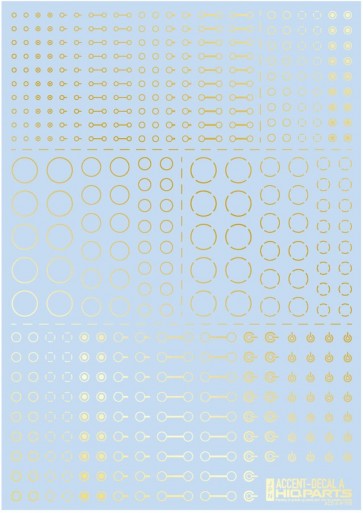 HI Q PARTS Accent Decal A Wheel Gold (1 piece) , HIQ73189, by HI Q PARTS