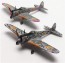 Platz Plex 1/144 THE MAGNIFICENT KOTOBUKI NAKAJIMA KI43-I HAYABUSA (OSCAR) REONA'S AIRCRAFT & CHIKA'S AIRCRAFT  , PLZ57317, by PLATZ