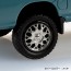 Aoshima 1/32 Raku-Pla Snap Kit No.05CU-BG Subaru Sambar Truck Custom Wheels (Blue Gray), AOS03873, by AOSHIMA