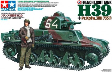 Tamiya 1/35 Military Miniature Series No.389 French Light Tank H39, TAM53897, by TAMIYA