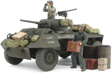 Tamiya 1/35 Tamiya Limited Release U.S. M8 LIGHT ARMORED CAR GREYHOUND COMBAT PATROL SET  , TAM51964, by TAMIYA