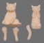 1/16 Atelier it Sulking/flattering Cats resin kit figure, ait30970, by Atelier IT