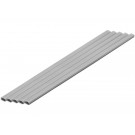 Wave Plastic = Material (Gray) Elongated Round Pipe 4 x 8 mm 5pcs, WAV24227, by WAVE
