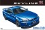Aoshima 1/24 The Model car No.8 NISSAN BNR34 SKYLINE GT-R V-SPEC II '02  , AOS58589, by AOSHIMA